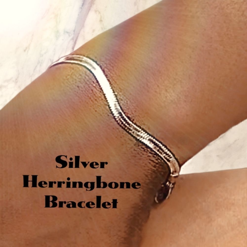 Titanium Stainless Steel Snake Chain Tennis Bracelet 